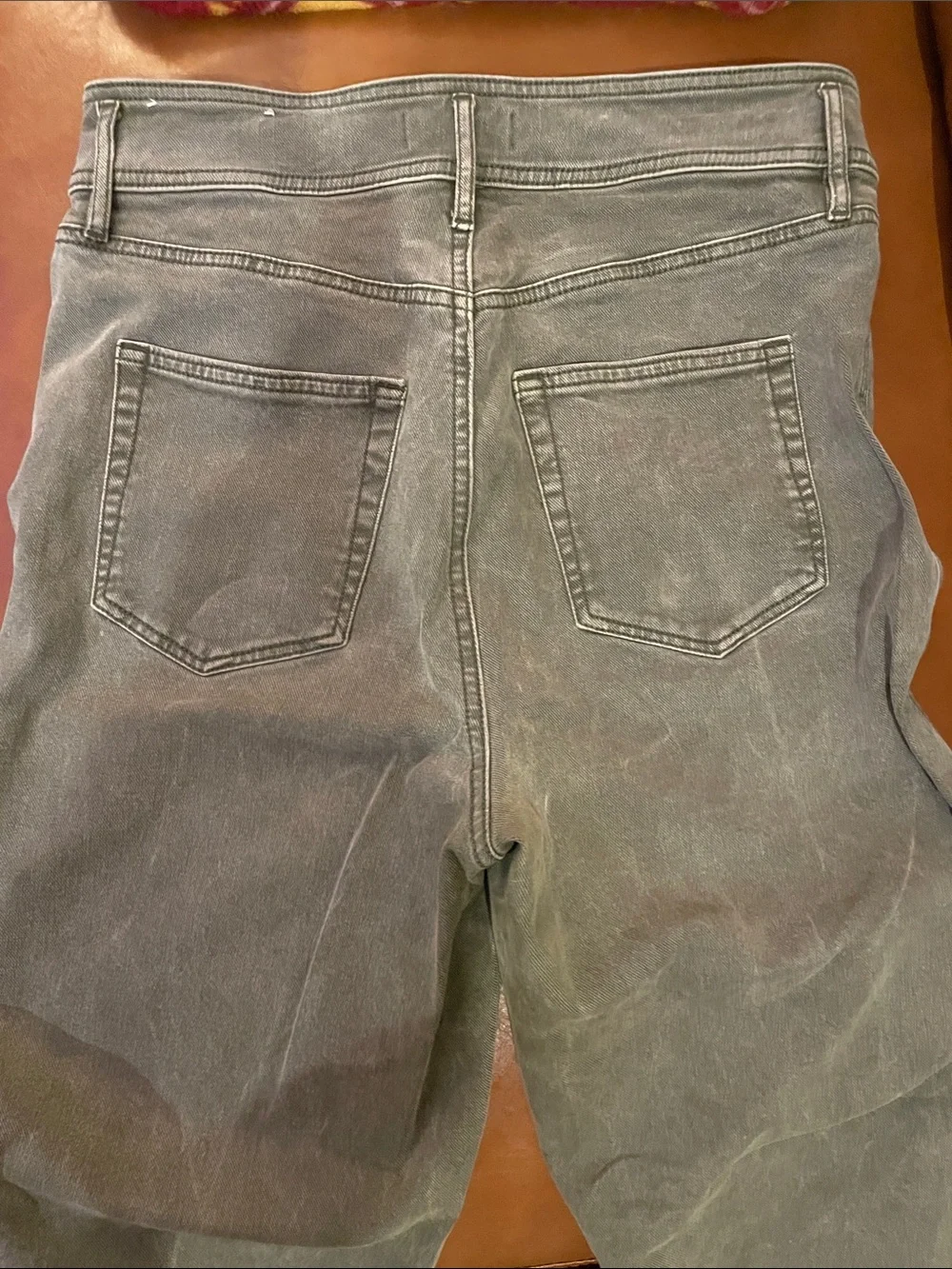 LOFT Sage Green Denim Pants, size 10/30 waist - Picture 4 of 5